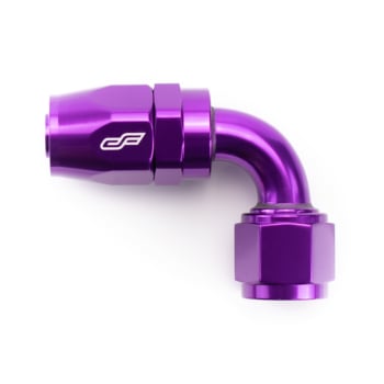 -10 AN 90 Degree Female Aluminum Hose End Fitting