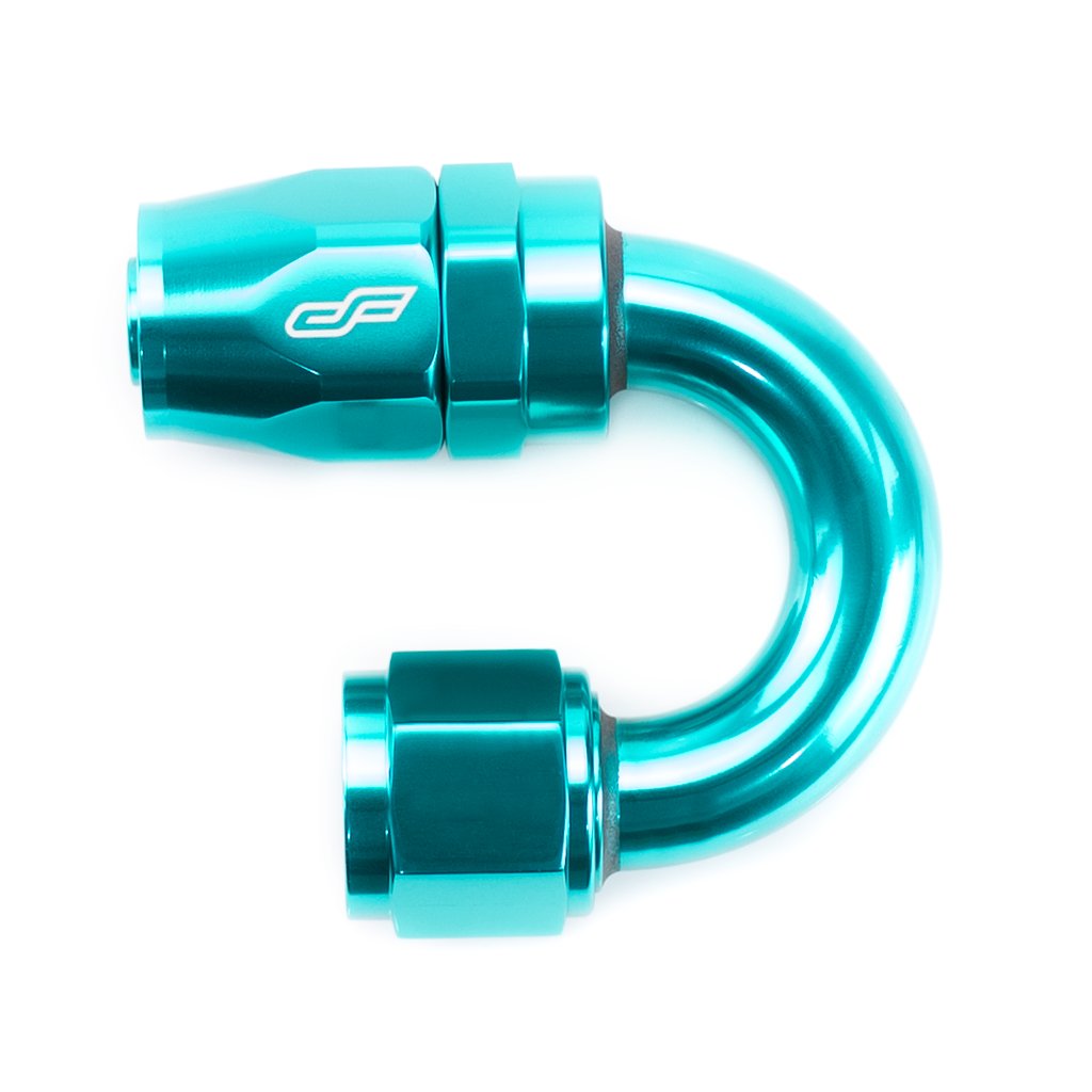 -4 AN 180 Degree Female Aluminum Hose End Fitting