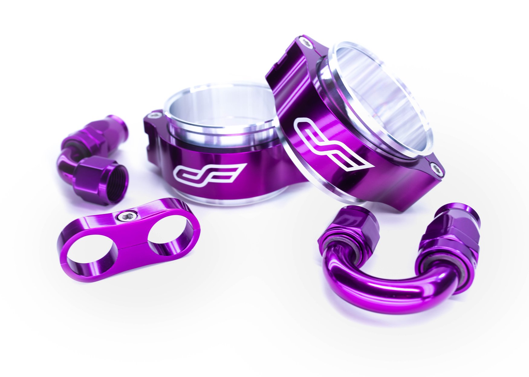 2.5" Turbo Clamp w/ Aluminum Ferrules