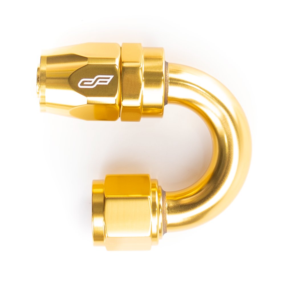 -4 AN 180 Degree Female Aluminum Hose End Fitting