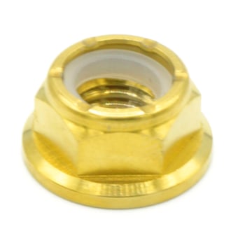 M6 X 1.00 Titanium Nyloc Nut BY DRESS UP BOLTS