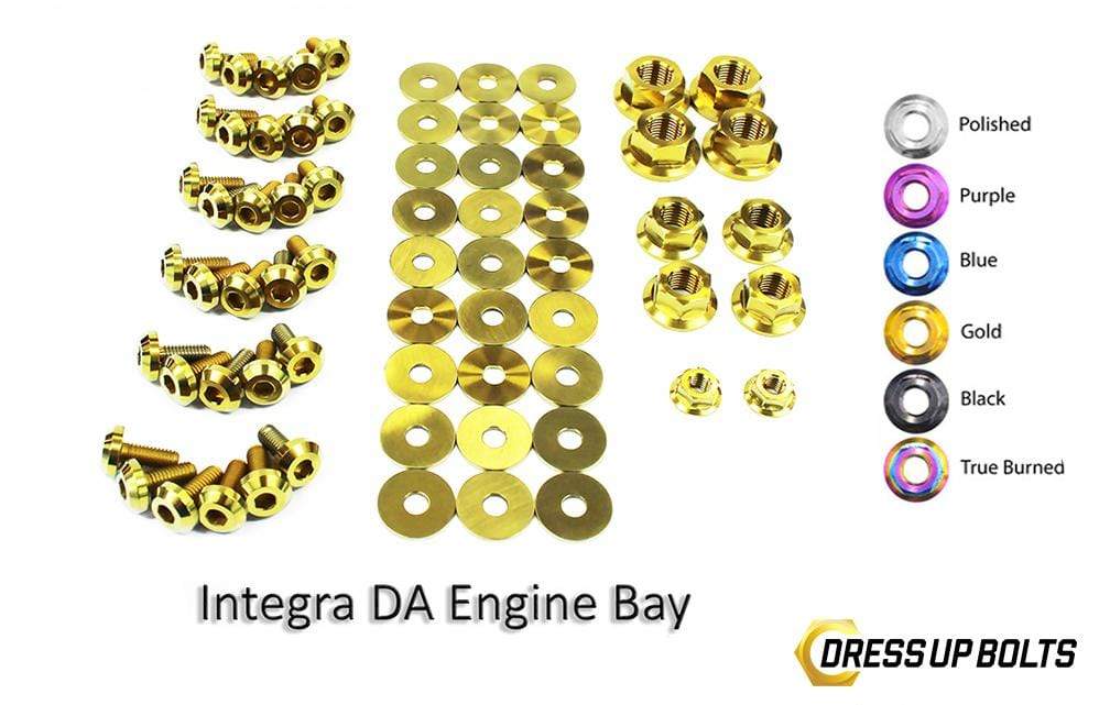 Acura Integra DA (1989-1993) Titanium Dress Up Bolts Full Engine Bay Kit