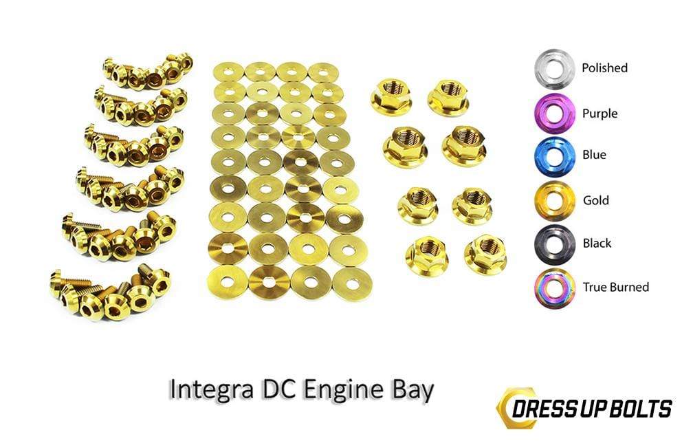 Acura Integra DC (1994-2001) Titanium Dress Up Bolts Full Engine Bay Kit