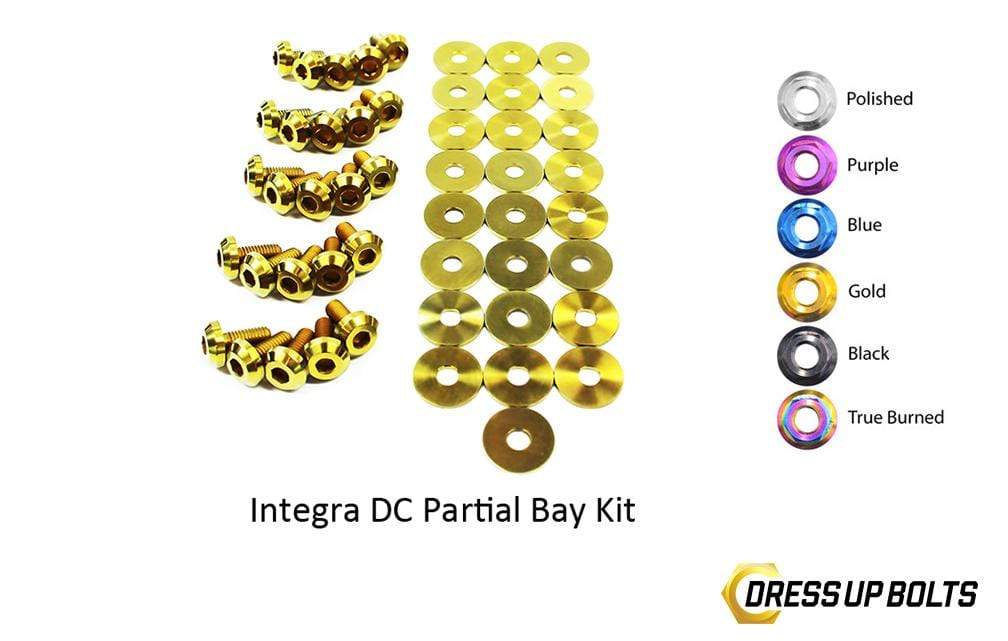 Acura Integra DC (1994-2001) Titanium Dress Up Bolts Partial Engine Bay Kit