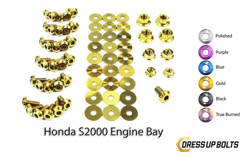 Honda S2000 (2000-2009) AP1/AP2 Titanium Dress Up Bolts Full Engine Bay Kit