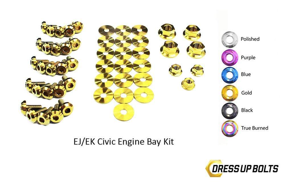 Honda Civic EK/EJ (1996-2000) Titanium Ti Dress Up Bolts Engine Bay Kit