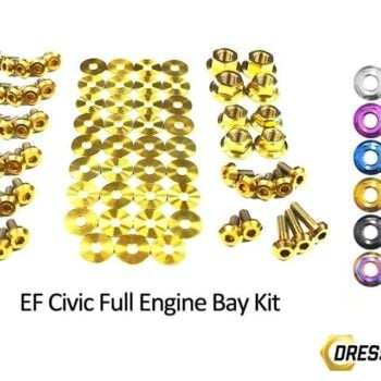 Dress Up Bolts Stage 2 Titanium Hardware Engine Bay Kit - Honda Civic EF (1988-1991)