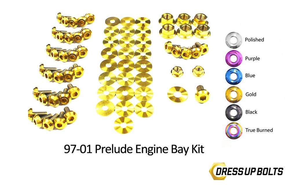 Honda Prelude (1997-2001) Titanium Ti Dress Up Bolts Engine Bay Kit