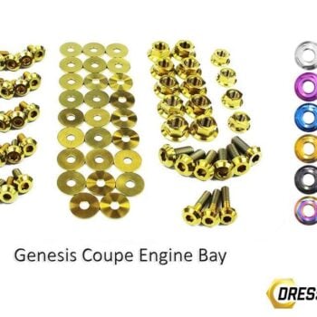 Hyundai Genesis Coupe (2009-2016) BK Titanium Dress Up Bolts Full Engine Bay Kit