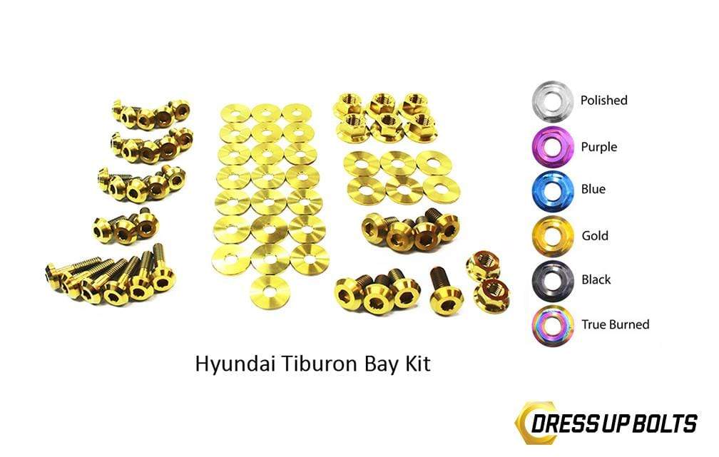 Hyundai Tiburon (2003-2008) Titanium Dress Up Bolts Engine Bay Kit