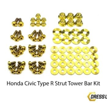 Dress Up Bolts Stage 2 Titanium Hardware Engine Bay Kit - Honda Civic Type R (2017-2021)