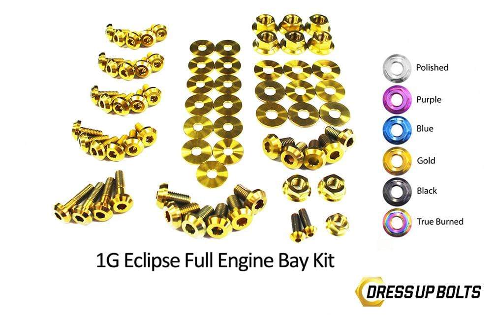 Mitsubishi 1G Eclipse (1990-1994) Titanium Dress Up Bolts Full Engine Bay Kit