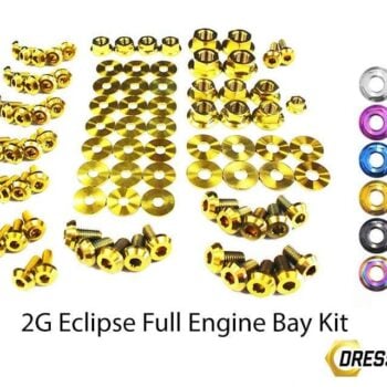 Mitsubishi 2G Eclipse DSM (1995-1999) Titanium Dress Up Bolts Full Engine Bay Kit