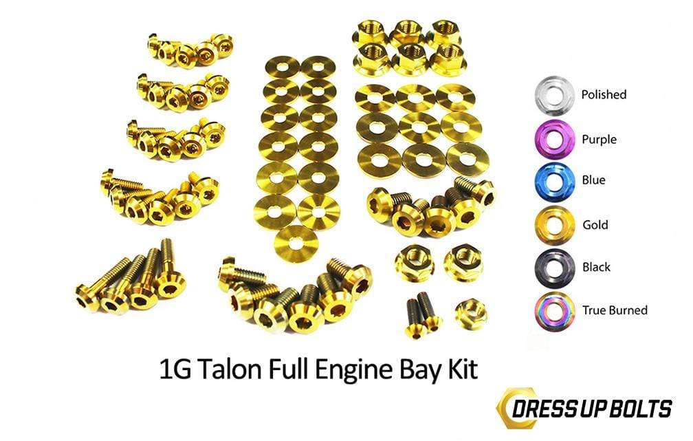 Eagle 1G Talon DSM (1990-1994) Titanium Dress Up Bolts Full Engine Bay Kit