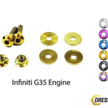 Gold Billet Fender Washer Bolt Dress Up Kit – 10pc – For Honda Civic 92-95 EG/EH