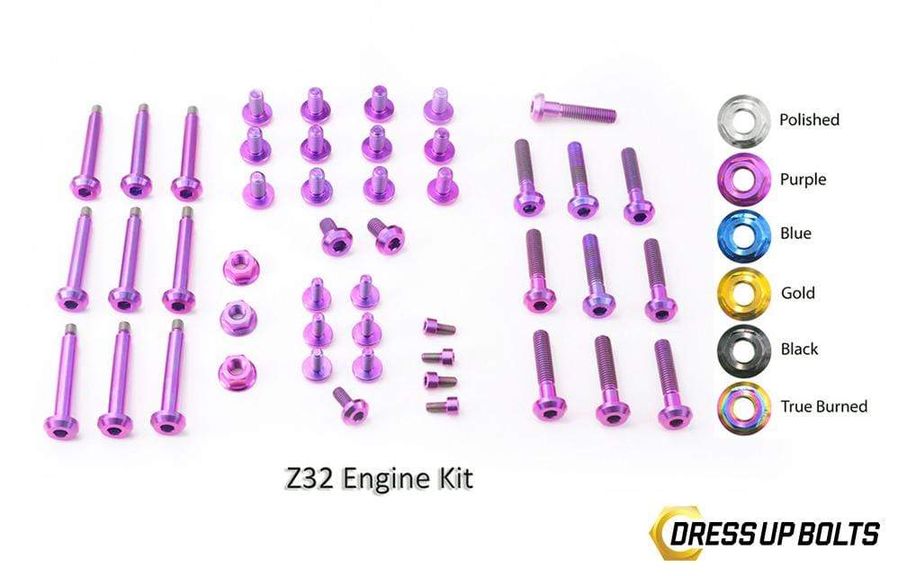 Dress Up Bolts Titanium Hardware Engine Kit - VG30DE | VG30DETT