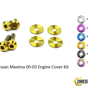 Nissan Maxima (2000-2003) Titanium Dress Up Bolts Engine Cover Kit