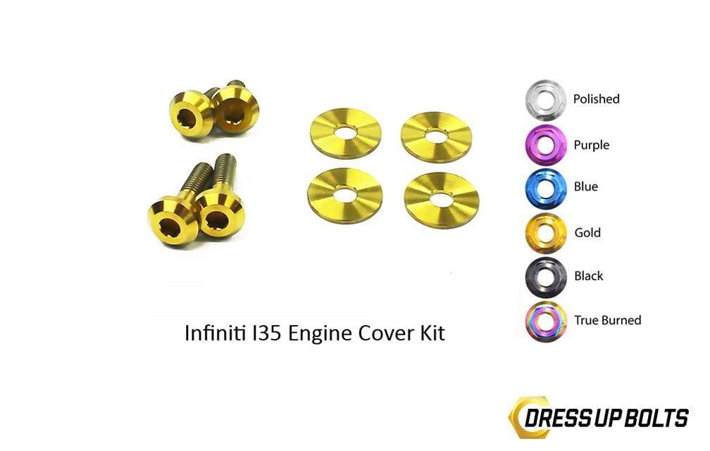 Dress Up Bolts Titanium Hardware Engine Cover Kit - VQ35DE Maxima Engine