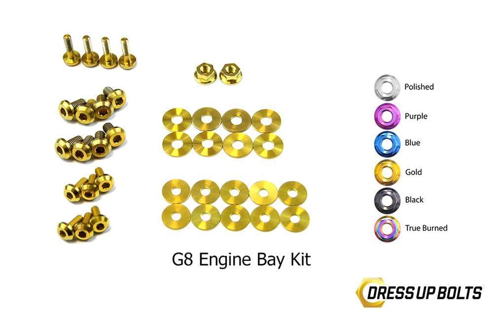 Pontiac G8 (2008-2009) Titanium Dress Up Bolts Engine Bay Kit