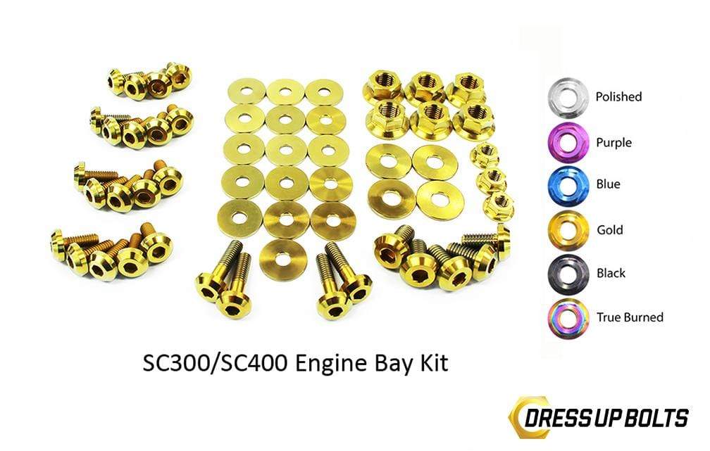 Lexus SC300/SC400 (1992-2000) Titanium Dress Up Bolts Engine Bay Kit