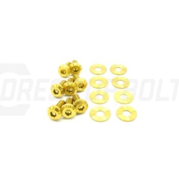 Dress Up Bolts Titanium Hardware Hood Kit - Toyota Supra MKIII (1986-1992)