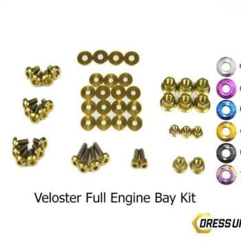 Dress Up Bolts Stage 2 Titanium Hardware Engine Bay Kit - Hyundai Veloster (2012-2018)