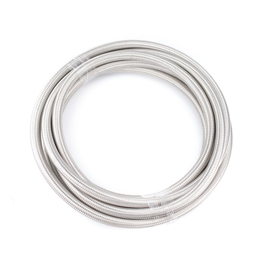 8AN Stainless Steel Hose / Line (E85 + Race Fuel Safe) - BY THE FOOT