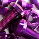 Titanium Dress-Up Engine Bay Bolts and Nuts