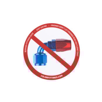 Anti Red&Blue Fittings Sticker