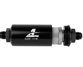 Aeromotive Male AN-08 100-Micron Stainless Inline Fuel Filter