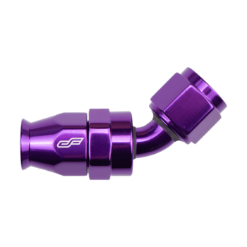 -8 AN 45 Degree Female Aluminum Hose End (PTFE)