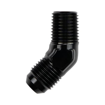 -4 AN to 3/8" NPT 45 Degree Elbow Adapter