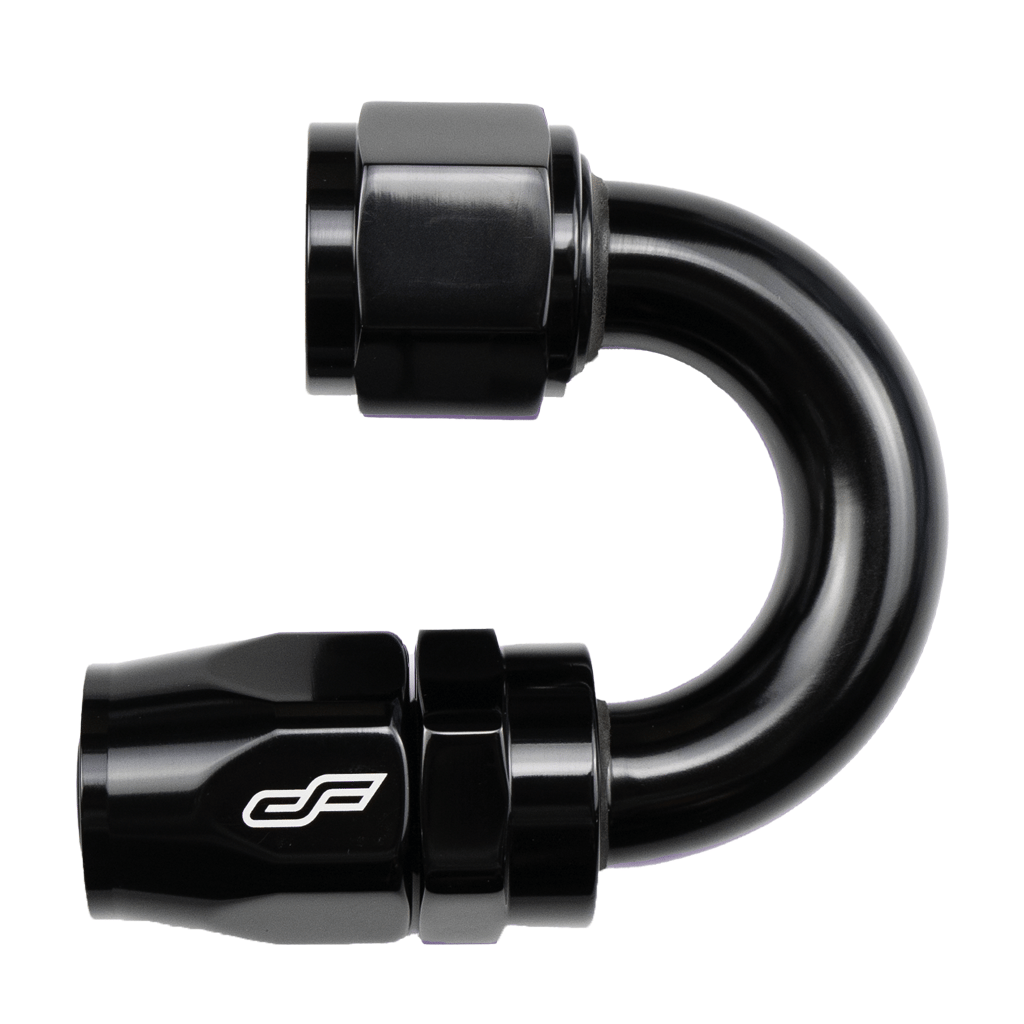 -8 AN 180 Degree Female Aluminum Hose End Fitting