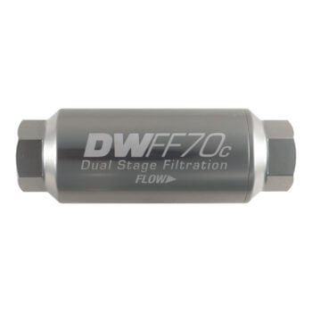DeatschWerks 70mm In-Line Fuel Filter Kit — 10 Micron, ORB Female