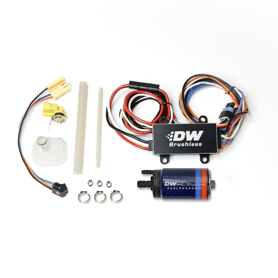 DeatschWerks DW440 Brushless w/ 2-Speed Controller Fuel Pump for S197 Mustang 5.0