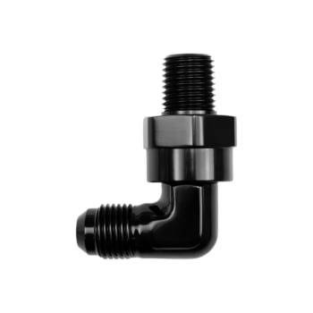 -4 AN to 1/4" NPT Male 90 Degree Swivel Adapter