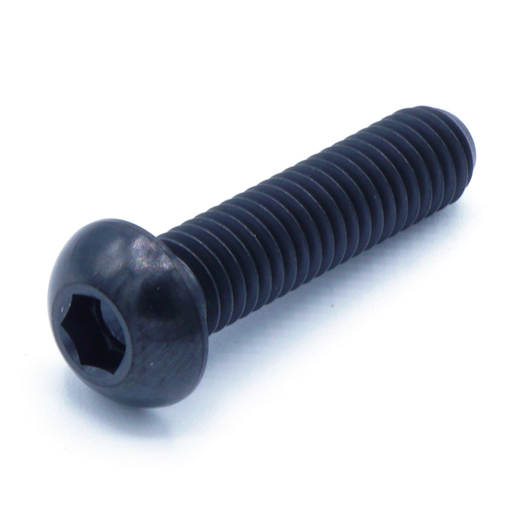 titanium_black_button_head_bolt | ColorFittings