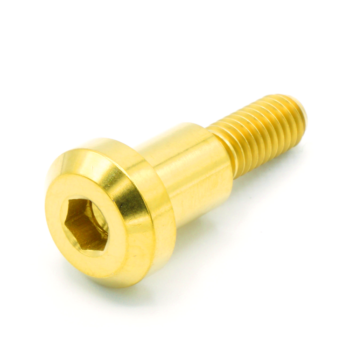 M6 X 1.00 X 25MM Titanium Motor Head Shoulder Bolt BY DRESS UP BOLTS