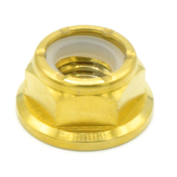 M8 X 1.25 Titanium Nyloc Nut BY DRESS UP BOLTS