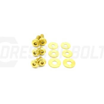Dress Up Bolts Titanium Hardware Kit - Verus Engineering Turbo Heat Shield (Toyota Supra MKV)