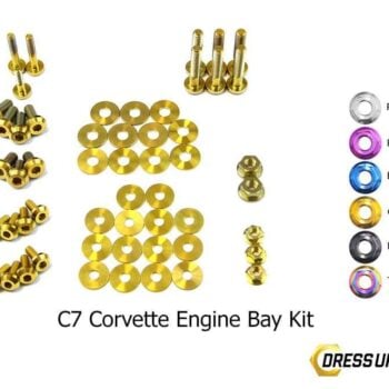 Chevrolet C7 Corvette (2014-2019) Titanium Dress Up Bolts Engine Bay Kit