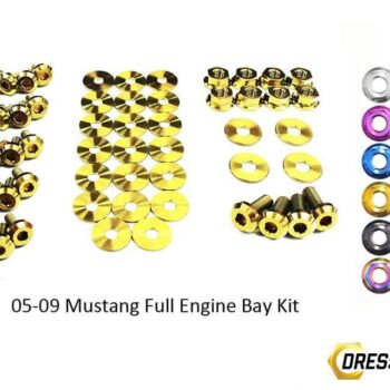 Ford Mustang (2005-2009) Titanium Dress Up Bolts Full Engine Bay Kit