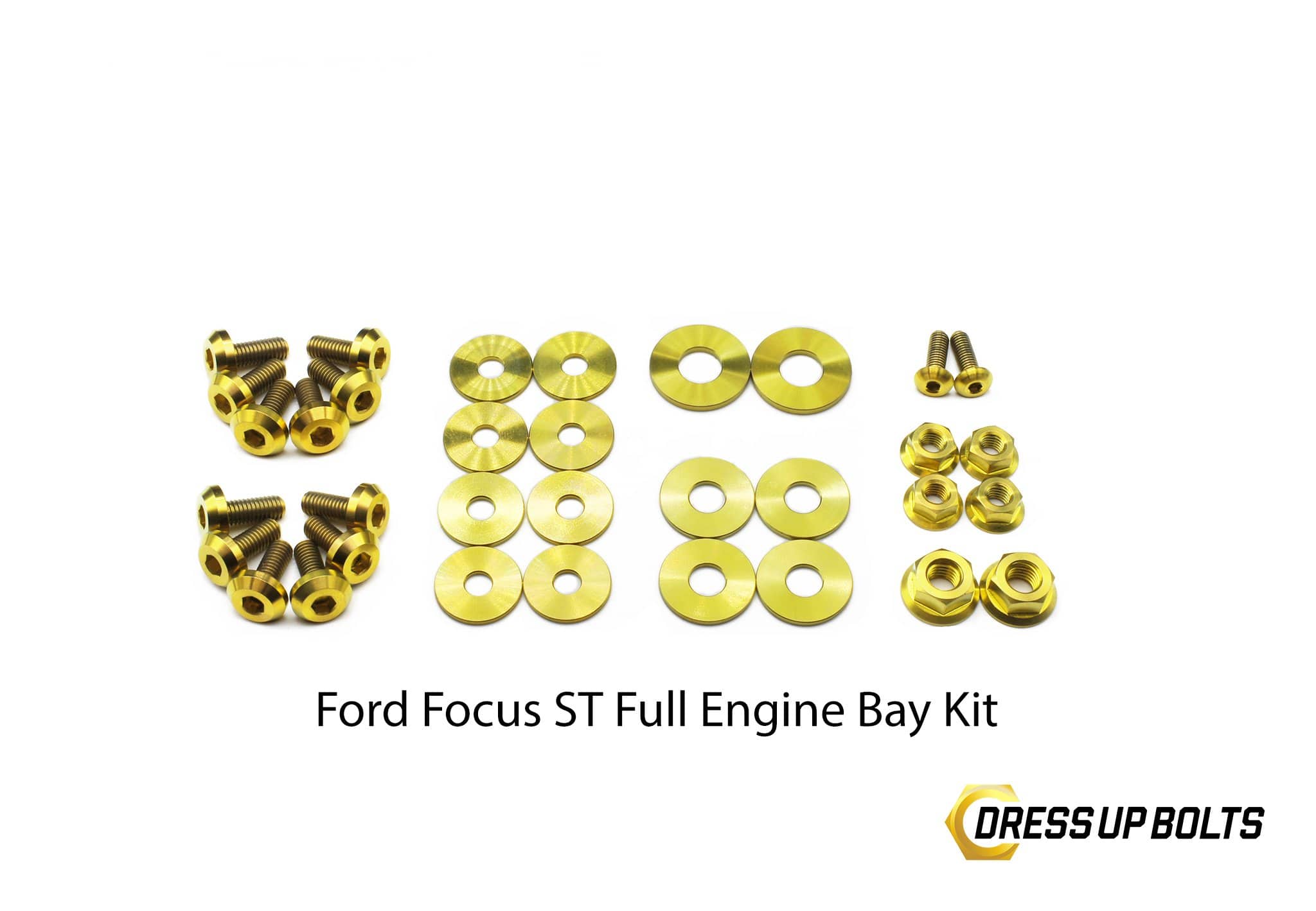 Ford Focus ST (20152018) Titanium Dress Up Bolt Engine Bay Kit ColorFittings