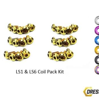 LS1 - LS6 Titanium Dress Up Bolts Coil Pack Kit (Corvette, Camaro, Trans AM, GTO)