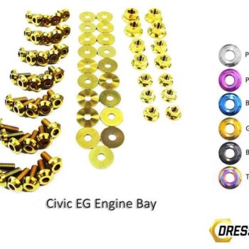 Honda Civic EG (1992-1995) Titanium Dress Up Bolts Full Engine Bay Kit