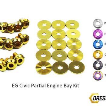 Honda Civic EG (1992-1995) Titanium Dress Up Bolts Partial Engine Bay Kit
