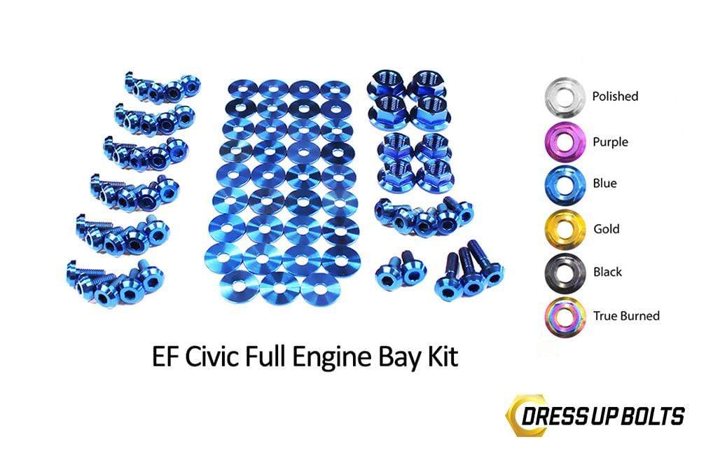 Dress Up Bolts Stage 2 Titanium Hardware Engine Bay Kit Honda Civic