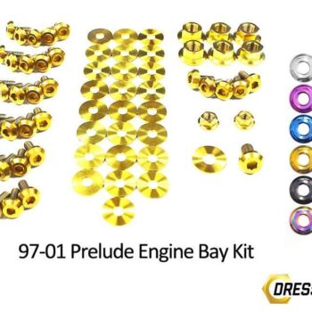 Honda Prelude (1997-2001) Titanium Ti Dress Up Bolts Engine Bay Kit