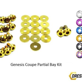 Hyundai Genesis Coupe (2009-2016) Titanium Dress Up Bolts Partial Engine Bay Kit