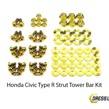 Dress Up Bolts Stage 2 Titanium Hardware Engine Bay Kit - Honda Civic Type R (2017-2021)